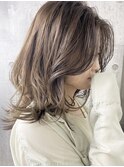 大人ベージュにひし型くびれミディ
