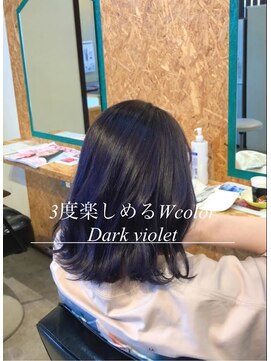 ダブルケーツー 倉敷店(wk-two) ☆脱黄み dark violet☆