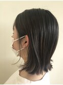 耳にかけ切りっぱなしボブ×20代モテ髪
