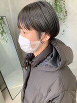 テトヘアー(teto hair) 丸みショート、ワイドバング、耳かけショート、暗髪