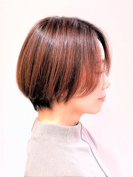 ヘアーライズ 池袋東口店(hair RISE) グラデーションボブピンクグレージュのシャドールーツ【池袋】