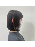 透け感溢れるボブヘアー