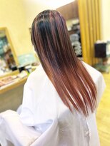 ヘアーコレット(hair Colet)&nbsp;ピンクエアータッチバレイヤージュハイライトミックス
