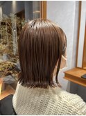 切りっぱなしボブ×外ハネ