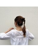 ひとくせポニーテールアレンジ