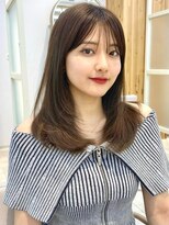 アフロートリノ(AFLOAT Leino)&nbsp;2wayバング 韓国前髪 シースルー ミディアム くびれ