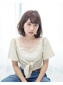 大きめラフカールの愛されボブ