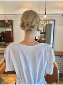 ハイトーンベージュ/ヘアアレンジ /ヘアセット/ホワイピンク◎