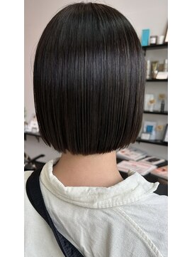 エスデザイン(es design) ぷつっとボブ×オリーブグレー