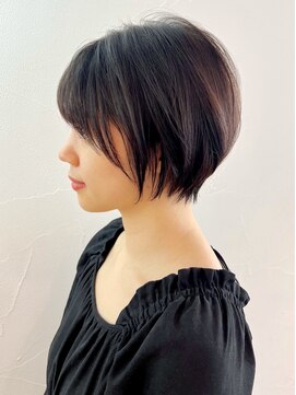 アイティーバイアルバム 八王子店(IT by ALBUM) ミニショート_グレーベージュレイヤーロング前髪パーマ_ba465121