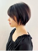 ミニショート_グレーベージュレイヤーロング前髪パーマ_ba465121