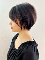 アイティーバイアルバム 八王子店(IT by ALBUM) ミニショート_グレーベージュレイヤーロング前髪パーマ_ba465121