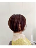 ふんわり丸みのショートボブ☆