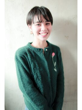 フィルドール(fild'or) 〈黒髮ショート〉シースルーバング+マッシュなショートスタイル