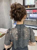 プティクローシェ バイ クオーレ(petite cloche by CUORE) 結婚式ヘアアップスタイル高めアップ