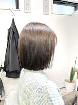 クリアリティ ヘアーサロン 京都駅前本店(clarity hair salon)&nbsp;タッセル ボブ 切りっぱなし　@1101_hairstyle ●151●