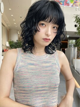 ミンクス渋谷スマートサロン(MINX shibuya smart salon) 美髪 ピンクブラウン 切りっぱなしボブ エアリーロング