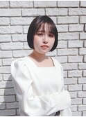 大人美人イメチェン大人丸みボブこなれヘアブラウン