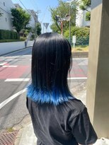 ロッコ 船橋駅(Rocco) ブルーブラック ネイビーブルーアクセント裾カラー 船橋駅