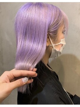 ルフレ 新宿歌舞伎町店(Reflet) ラベンダーカラー/ダブルカラー/髪質改善/カット