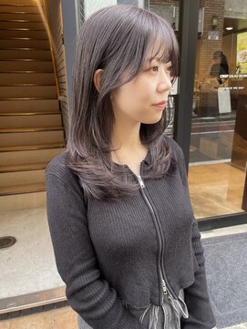 コフィー バイ メルト 吉祥寺(cofy by melt) 【松本咲花】韓国風ロングレイヤーラベンダーグレージュ冬カラー