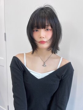 ロンドローズ 名古屋(Lond damaskRose) 顔周り ボブ 韓国 レイヤー ダブルカラー 名駅 リタッチ 432