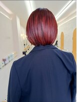 コス(KOS)&nbsp;【KOS 立川】丸みボブ×ワインレッド