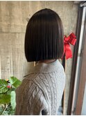 縮毛矯正してボブに変身！