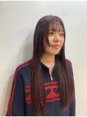 ストレートロング/レッドブラウン