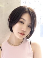 ローネス ギンザ(LONESS ginza)&nbsp;パツっとボブ/切りっぱなしボブ/ショートボブ/耳かけショート