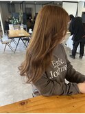 20代30代大人かわいいダブルカラーミルクティーベージュ