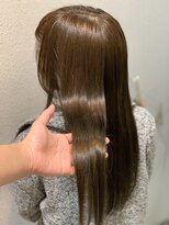 オルクドゥ(Orque deux)&nbsp;ブリーチなし大人可愛いマロンブラウン似合わせロングレイヤー