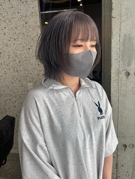 ラニヘアサロン(lani hair salon) シルバーカラー/ボブウルフ/寒色カラー/透け感カラー