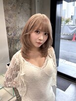 ソル ジングウマエ(SOL JINGUMAE) 《原宿ウルフハッシュカットレイヤーミルクティーベージュ韓国》