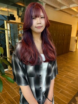 バディヘア アムル(BUDDY HAIR amour) 【栄　矢場町　大須】　デザインカラー　インナーカラー