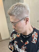 ムード(mood)&nbsp;メンズカット/ホワイトブロンド/メンズ刈り上げ/メンズショート