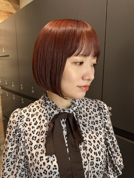 ベイショア(Bay Shore NY) ボブ/前下がりボブ/秋ピンク