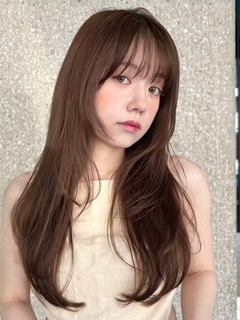 ローネス ギンザ(LONESS ginza) ロングレイヤー/小顔カット/ナチュラルブラウン/透明感カラー