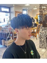 ラ ポルト ドゥ サワ(La Porte de SAWA) 長野市美容室/メンズ刈り上げマッシュ×デザインカラー