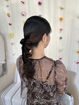 ヘアセット専門サロン by OKINAWA WATABE WEDDING 北谷店 編みおろし