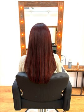 リンダ(LINDA) ロング/韓国レッド