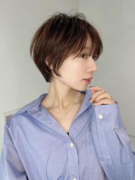 ロンドエニカ 大宮(Lond enika) 大人ガーリー/ダークアッシュ/似合わせカット/レイヤーショート