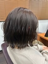 ファイン 滝川店(Fine)&nbsp;20代30代　ゆるふわボブパーマ　ココアベージュ