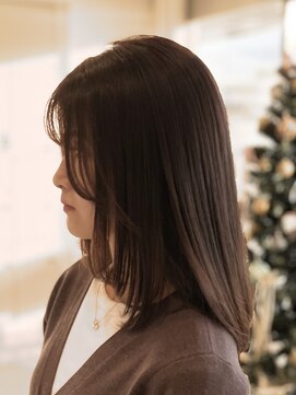 アッシュ 長津田店(Ash) 艶々縮毛矯正セミロングレイヤー