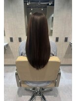 エンブレス(EnBlesS)&nbsp;ロング レイヤーカット 顔周り ベージュブラウン 前髪 10代20代