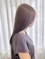 エメ 北花田(Aime)&nbsp;20代30代40代大人可愛い髪質改善小顔カットオリーブベージュ