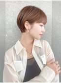 ハンサムショート/丸みショートボブ/20代30代40代50代/顔周り