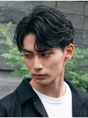 天神メンズパーマニュアンスパーマフェザーパーマセンターパート