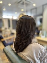 オークヘア 福間店(OAK hair calme) ☆イノアカラー明るい白髪染めベージュアッシュ