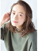 【RIMA】HARUKI 外国人風☆Ashベージュ×ミディアムパーマstyle